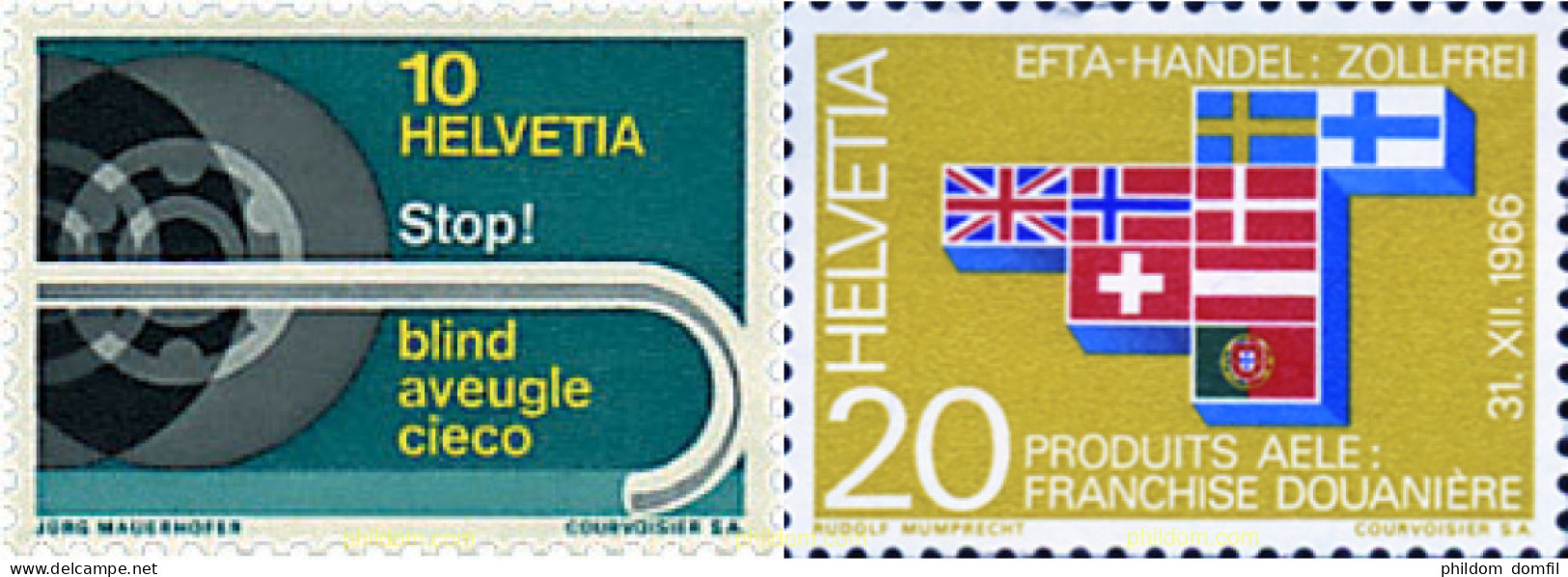 41157 MNH SUIZA 1967 SERIE DE PROPAGANDA - Ongebruikt