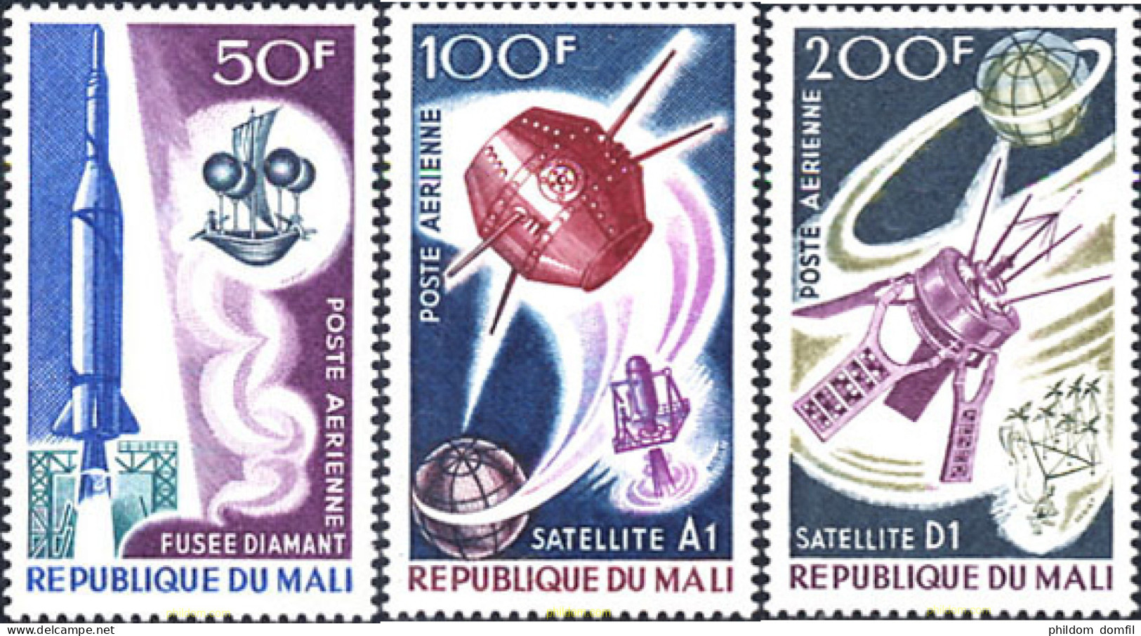200756 MNH MALI 1967 SATELITES ARTIFICIALES - Mali (1959-...)