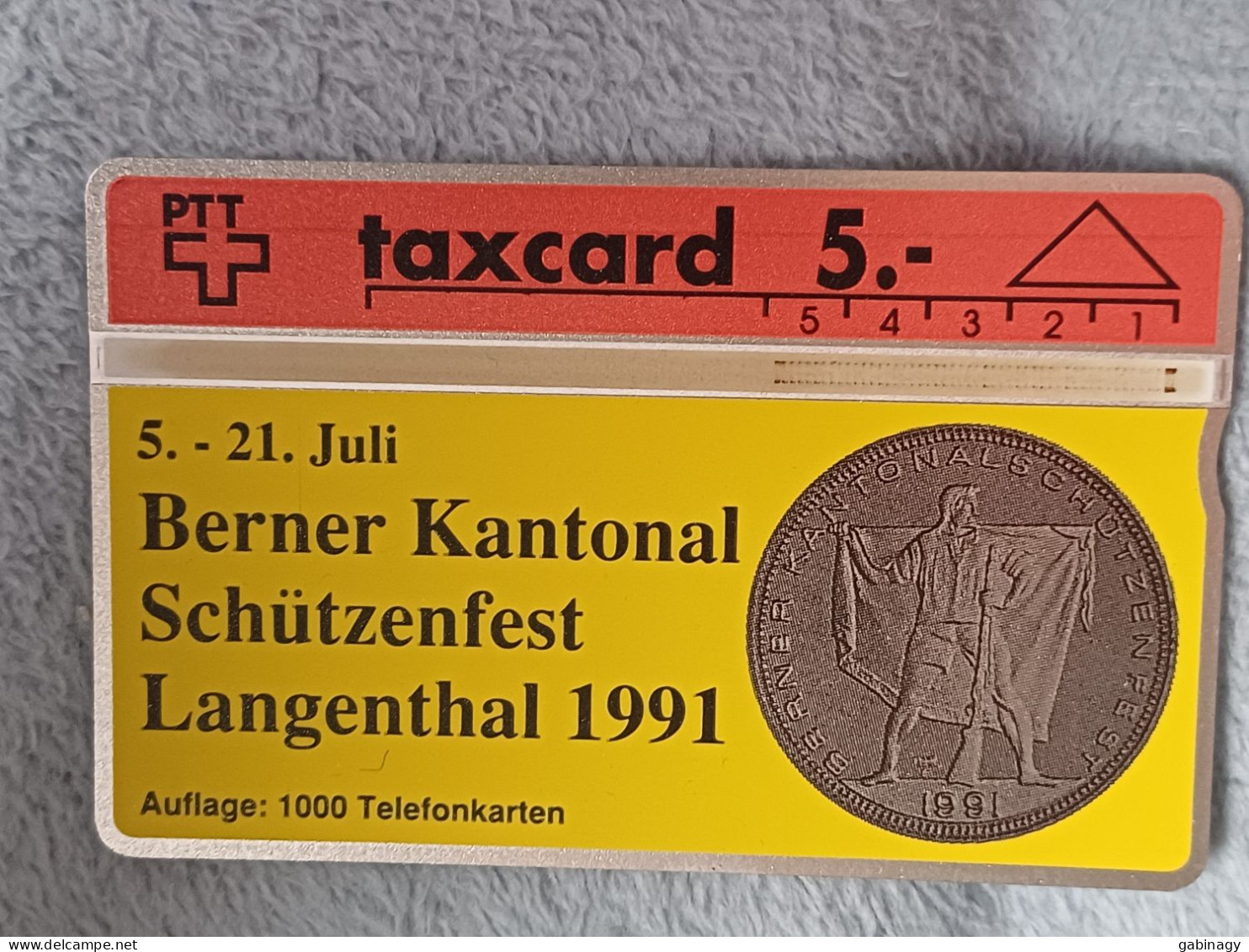 SWITZERLAND - K-91/40 - Berner Kantonal Schützenfest Langenthal - COIN - 1.000EX. - Suisse