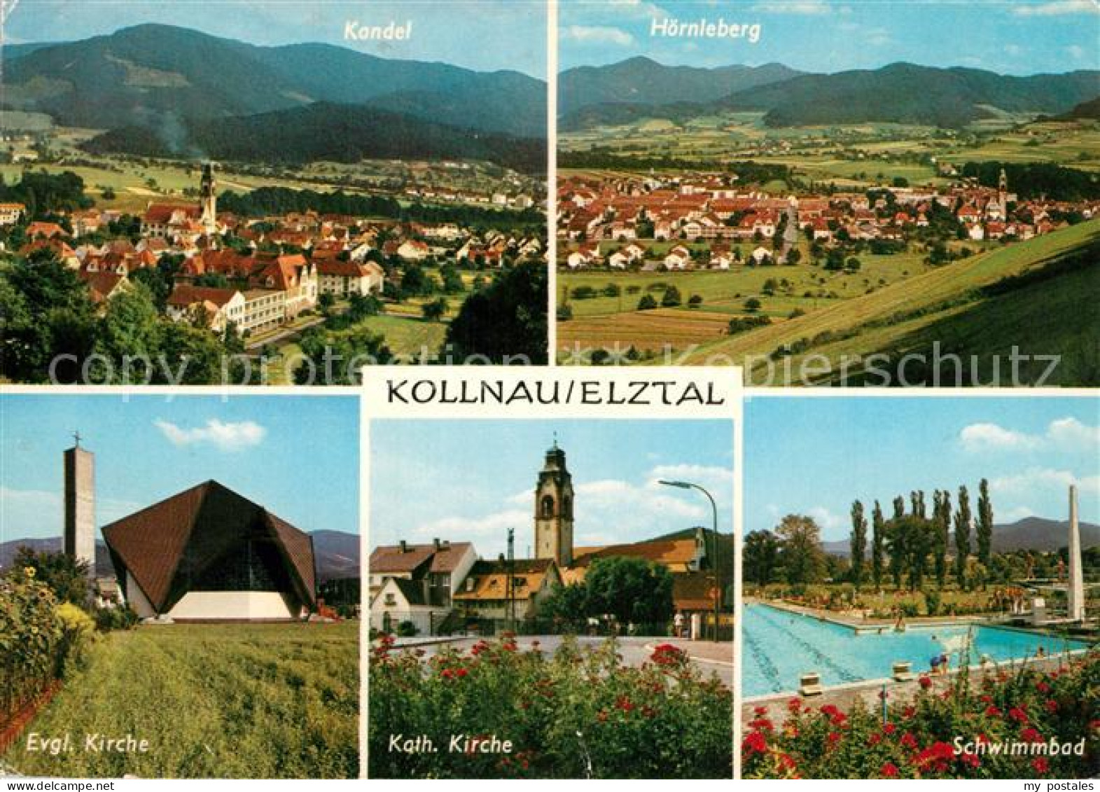 73599911 Kollnau Panorama Elztal Kandel Hoernleberg Kirche Schwimmbad Kollnau - Other & Unclassified
