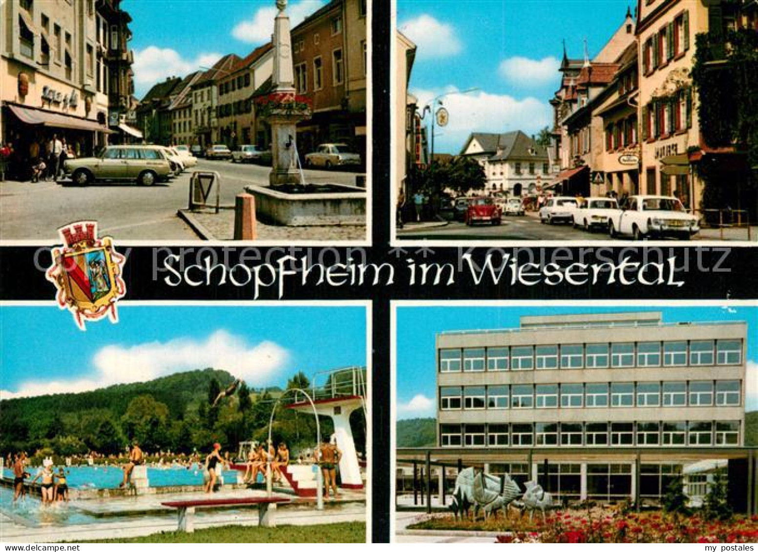 73599901 Schopfheim Innenstadt Brunnen Freibad Schopfheim - Schopfheim