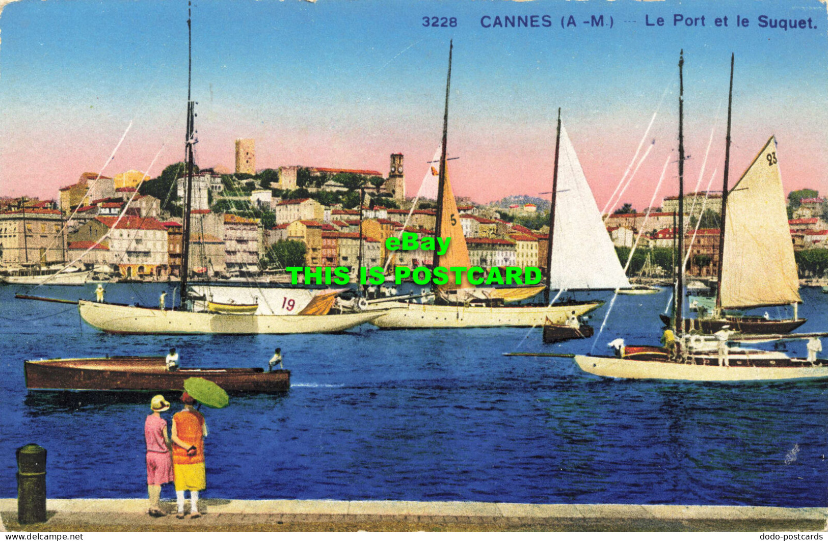 R600099 Cannes. Le Port Et Le Suquet. Photochromie A. D. I. A - Wereld