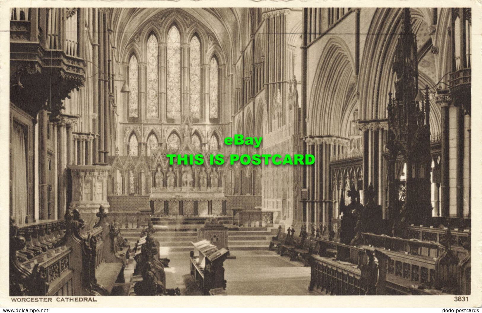 R600101 Worcester Cathedral. Photo Precision. English Series. 1951 - Wereld