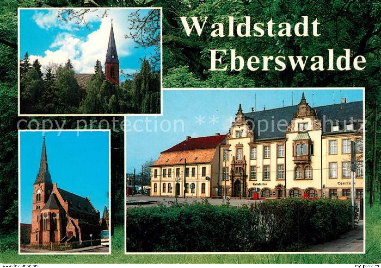 73599862 Eberswalde Johanniskirche Rathaus Kirche In Finow Eberswalde - Eberswalde