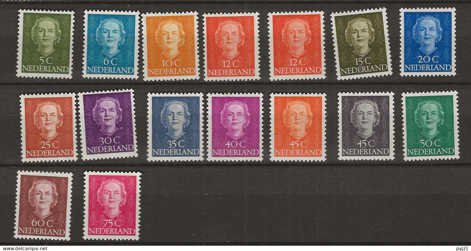 1949 MH/*  Nederland, NVPH 518-33 - Unused Stamps