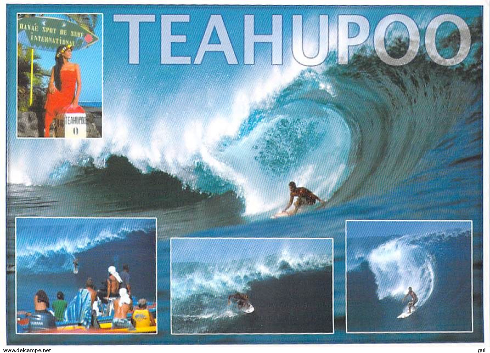 Polynésie Française-TEAHUPOO Les Vagues De La Passe Havae (surf Surfeur)  ( Teva Sylvain Tahiti 1494)  *PRIX  FIXE - Polynésie Française