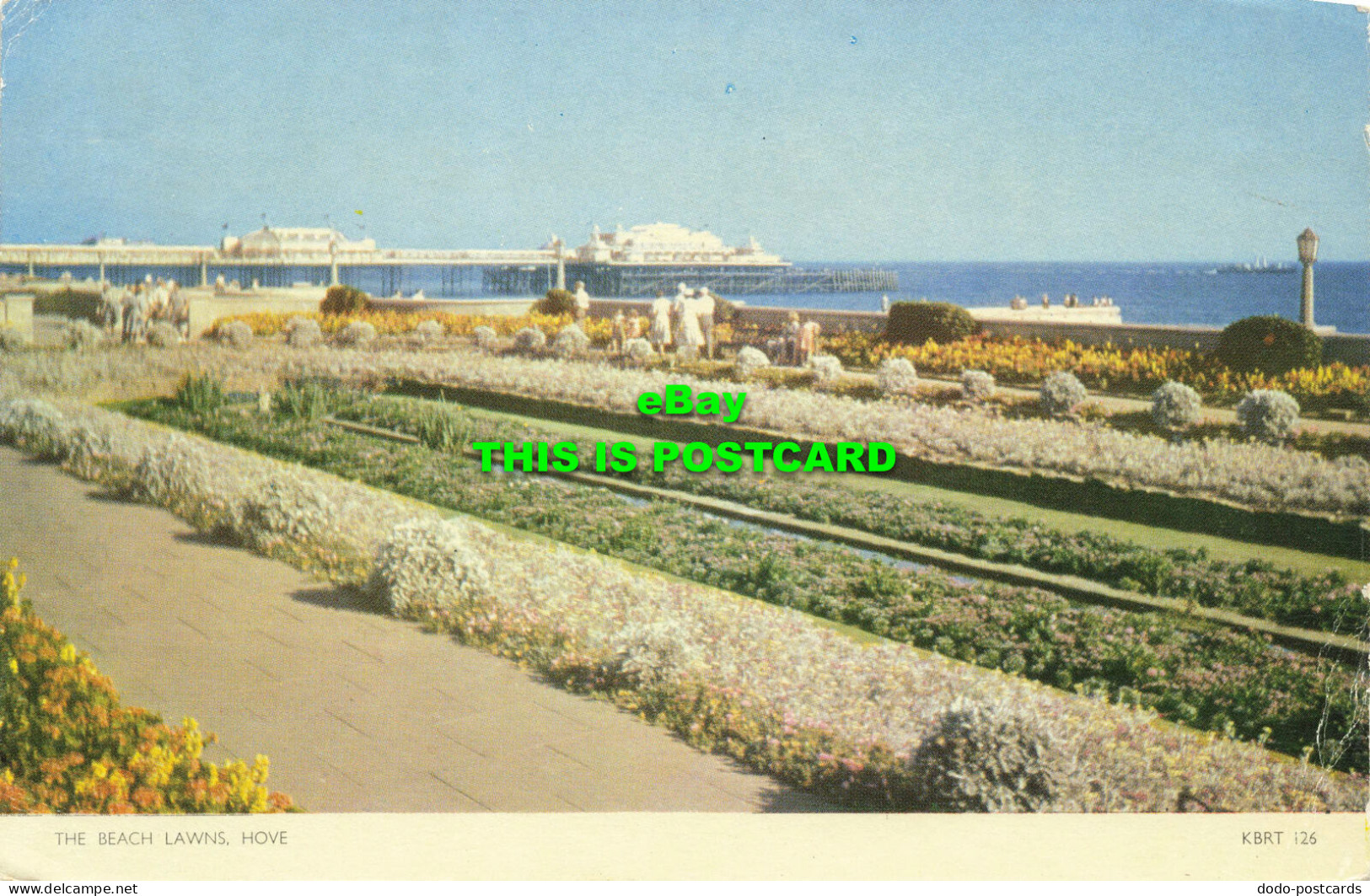 R600153 Hove. The Beach Lawns. Jarrold. Cotman Color. 1958 - Wereld