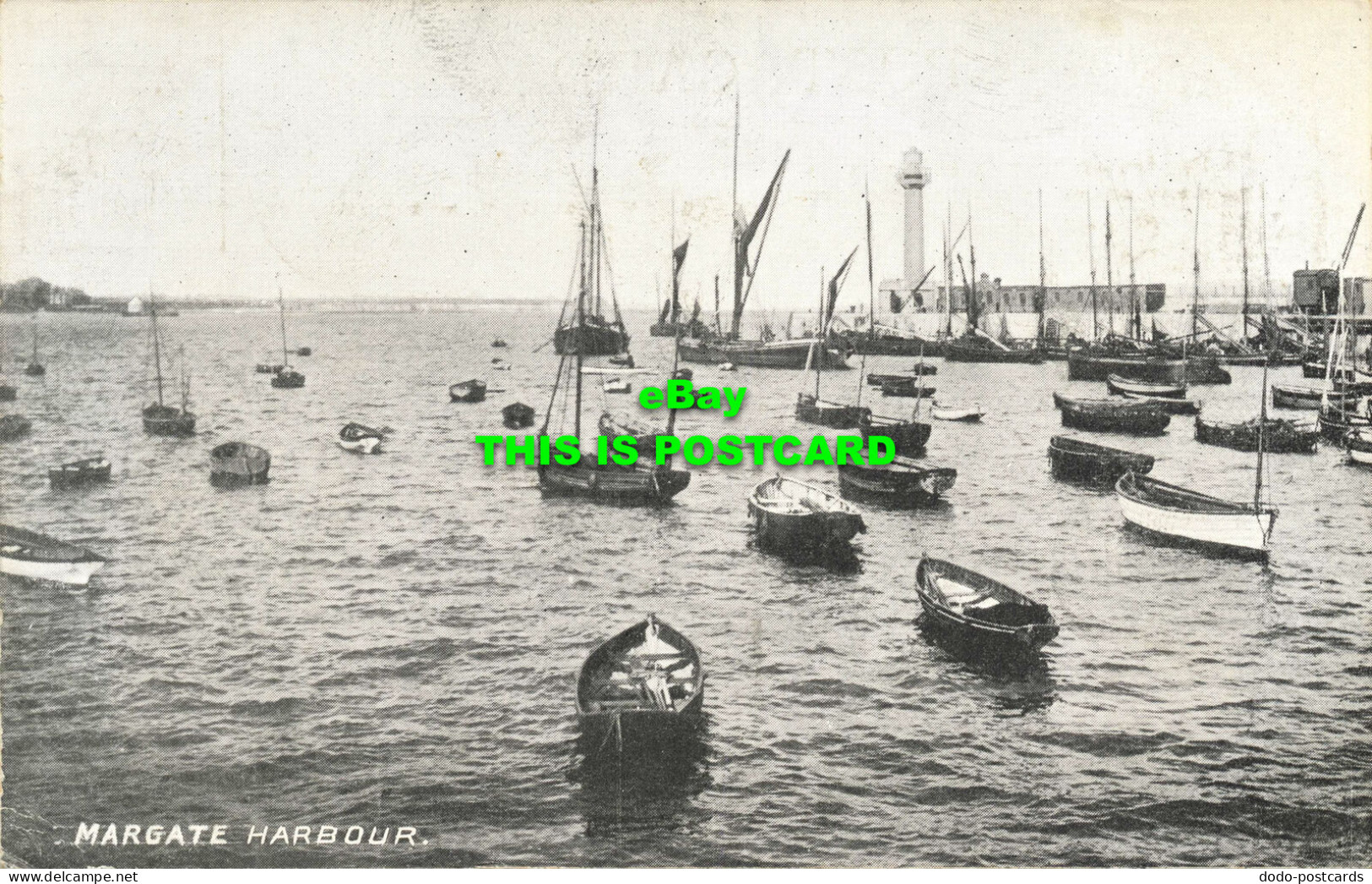 R600572 Margate Harbour. Elite Pictorial Postcard Machine - Wereld