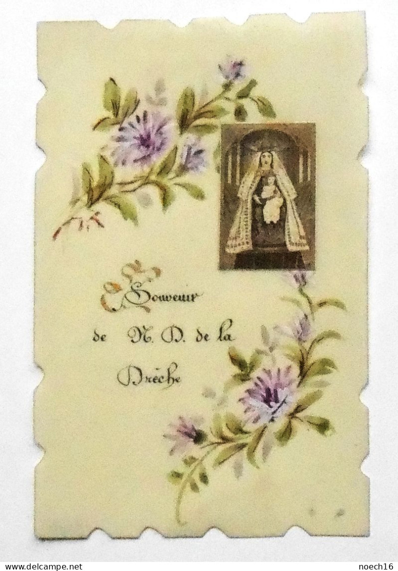 Image Souvenir De Notre-Dame De La Drèche, Albi, Lescure, Cagnac, En Celluloïd. Bords Festonnés. - Devotion Images