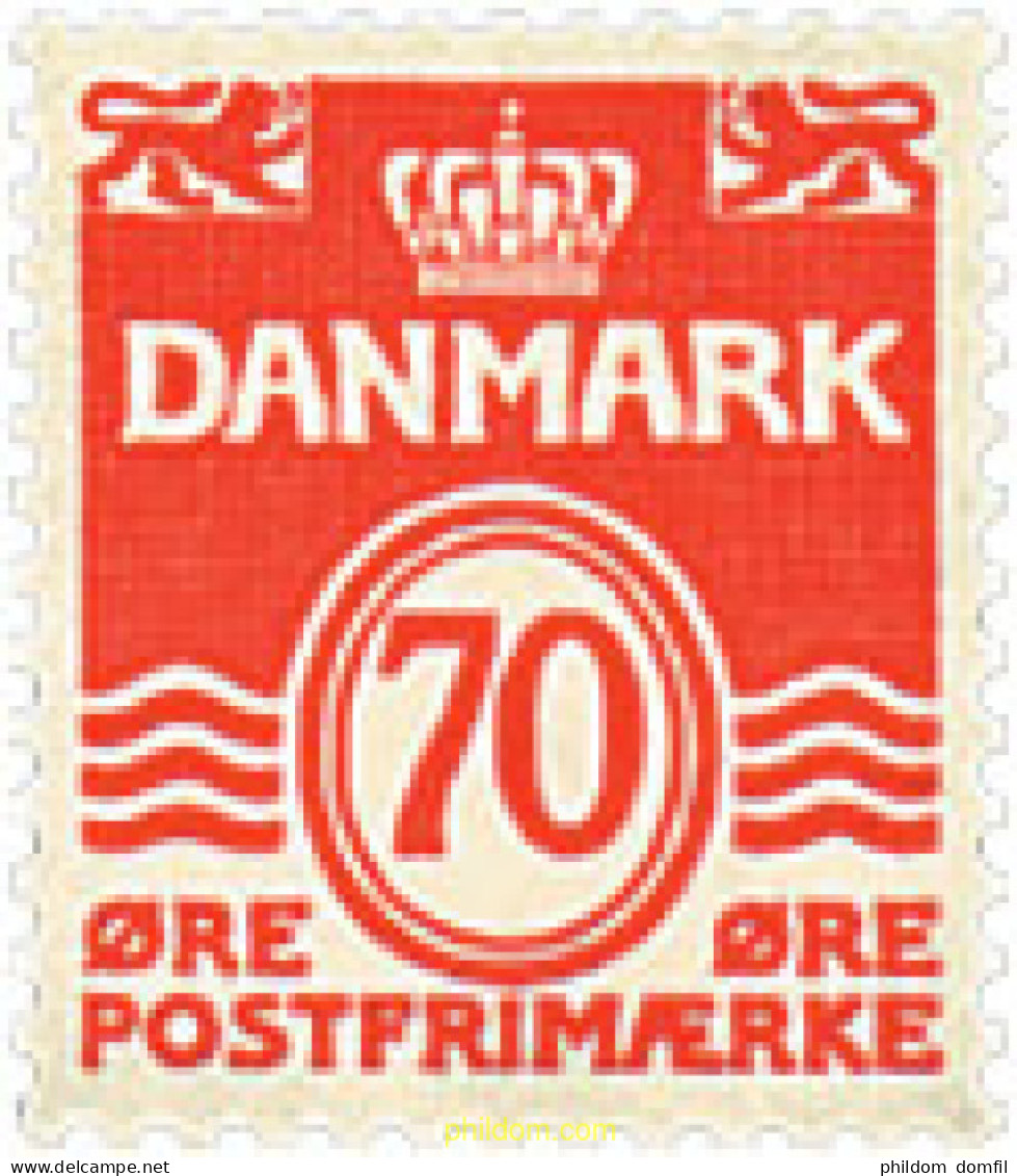 96011 MNH DINAMARCA 1972 CIFRAS - Unused Stamps