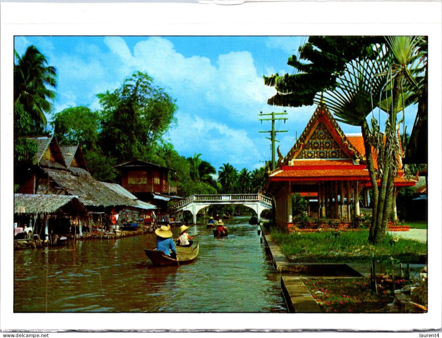4-5-2024 (4 Z 6) Thailand - Floating Market - Marchés
