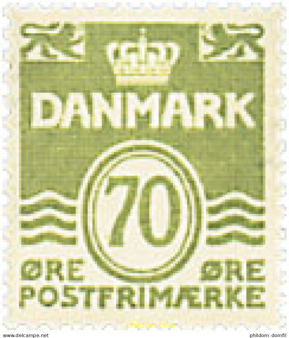 96076 MNH DINAMARCA 1977 CIFRAS - Ongebruikt