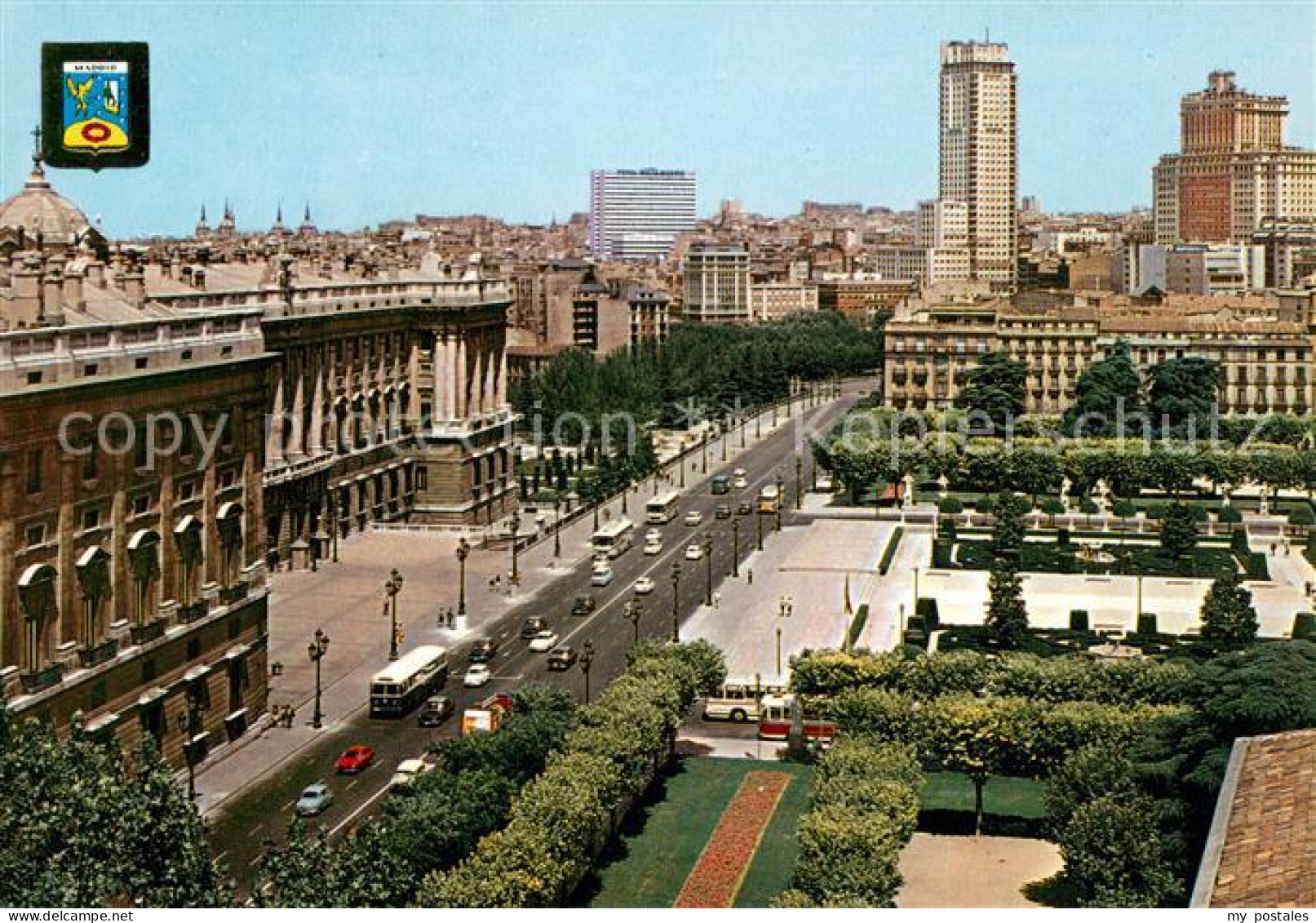 73599301 Madrid Spain Palacio Real Y Edificica Plaza De Espana Madrid Spain - Autres & Non Classés