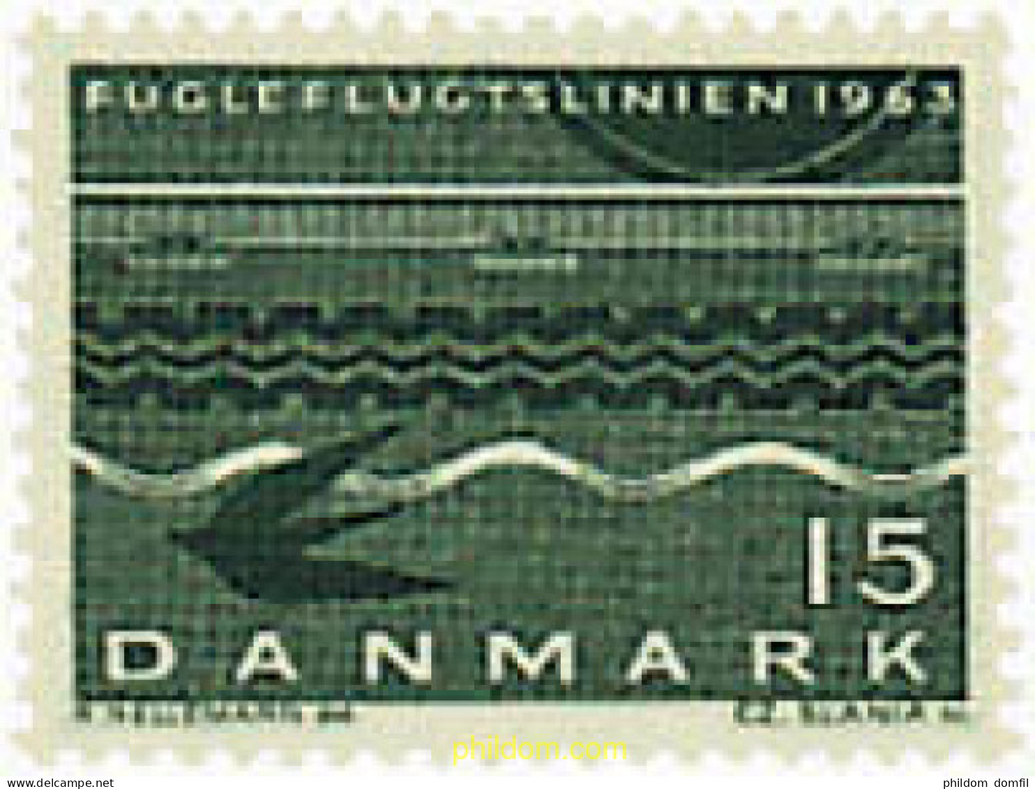 95954 MNH DINAMARCA 1963 INAUGURACION DEL FERRY DINAMARCA-ALEMANIA - Neufs