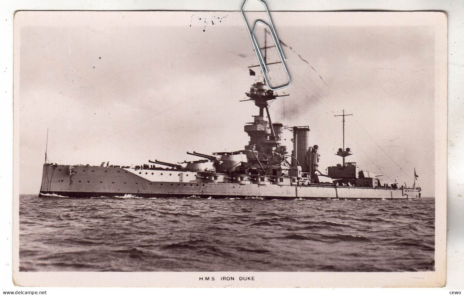 CPA MARINE NAVIRE DE GUERRECUIRASSE ANGLAIS HMS H.M.S.IRON DUKE - Guerra