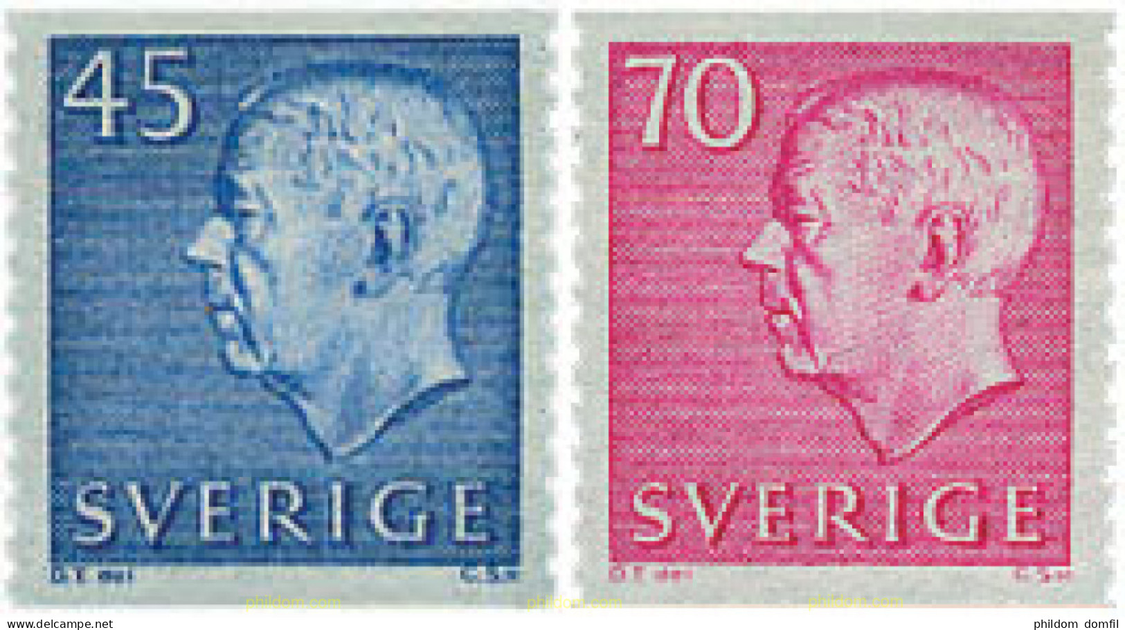 108231 MNH SUECIA 1967 REY GUSTAVO VI ADOLFO - Unused Stamps