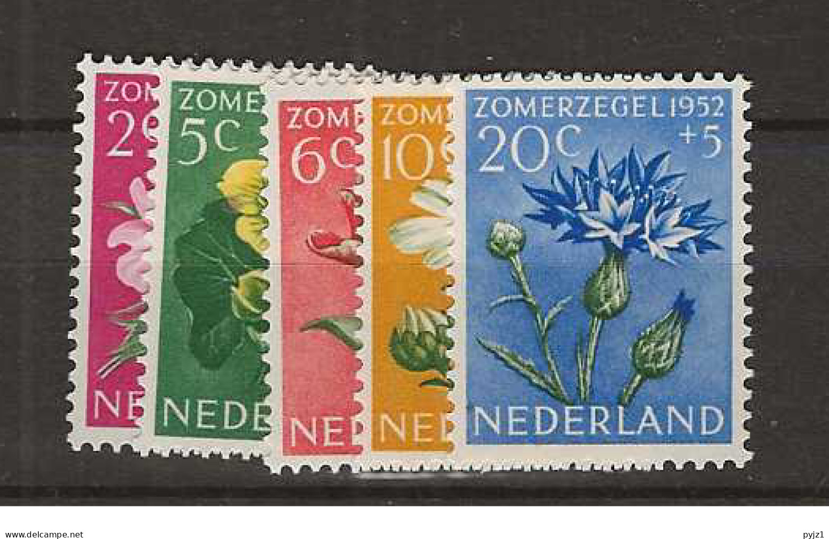 1952 MH/*  Nederland, NVPH 583-87 - Nuovi