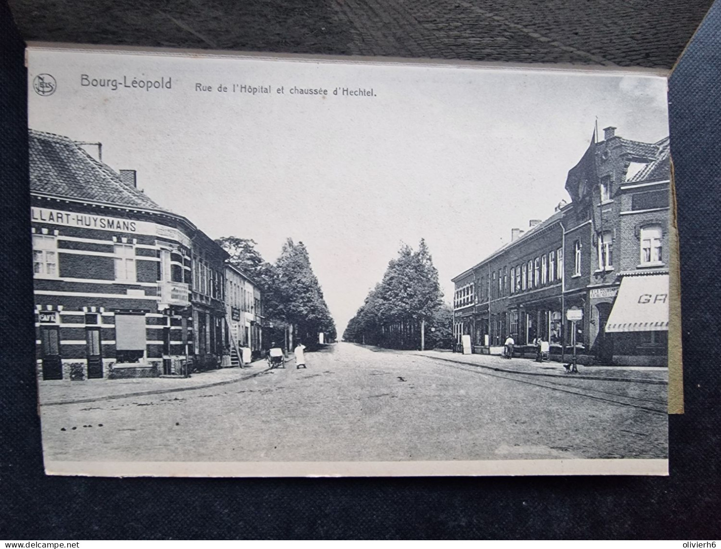CARNET 10 CP BELGIQUE (M2408) BOURG LEOPOLD (12 vues) LE VILLAGE - La gare Hôtel du Camp La poste Rue Jacolet