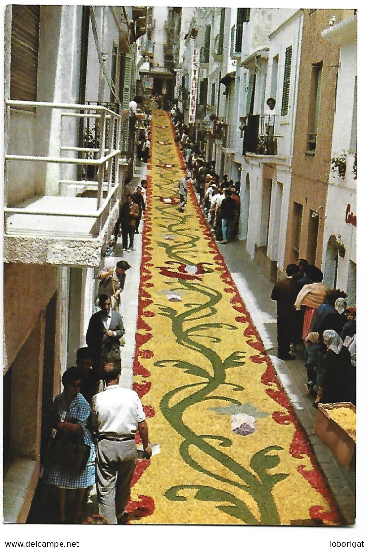 CORPUS CHRISTI - ALFOMBRA DE FLORES EN LA CALLE SAN PABLO.- SITGES - BARCELONA.- ( CATALUNYA ) - Barcelona