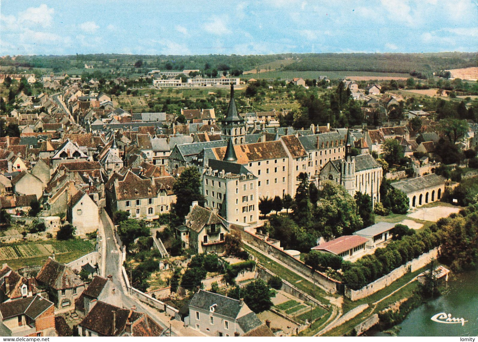 36 Saint Gaultier Vue Aérienne La Ville Et Les Bords De Creuse  CPM - Sonstige & Ohne Zuordnung