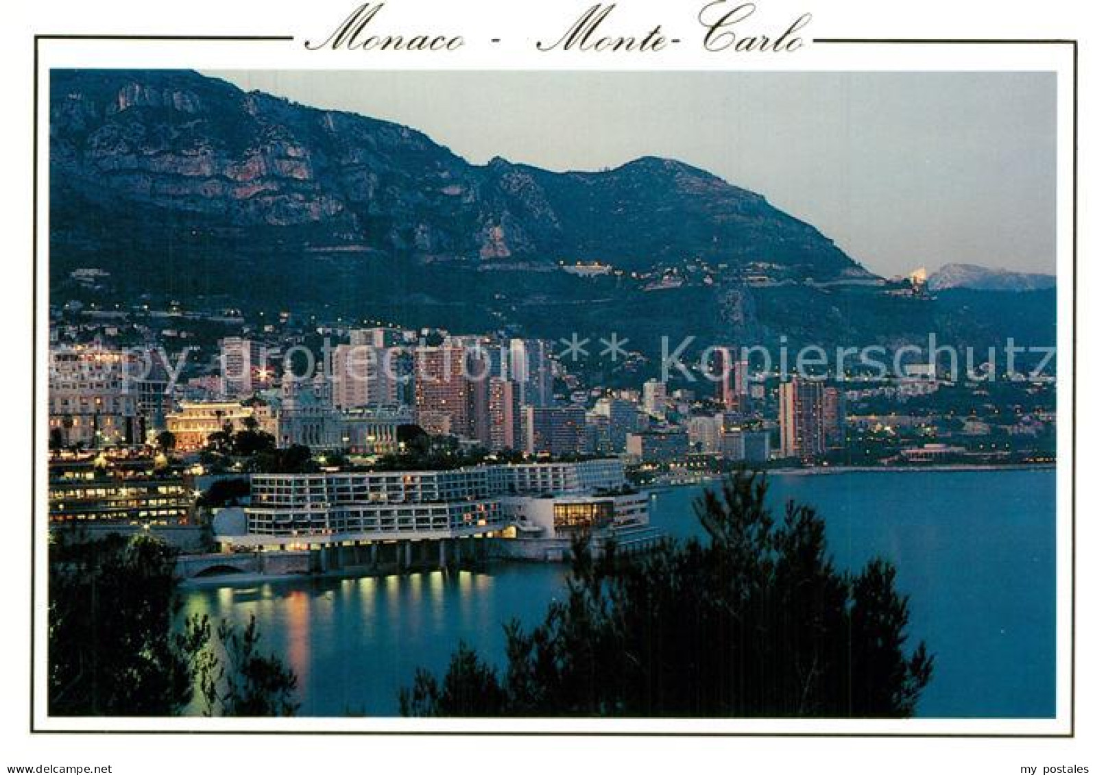 73599101 Monaco Crépuscule Sur Monte Carlo Monaco - Autres & Non Classés