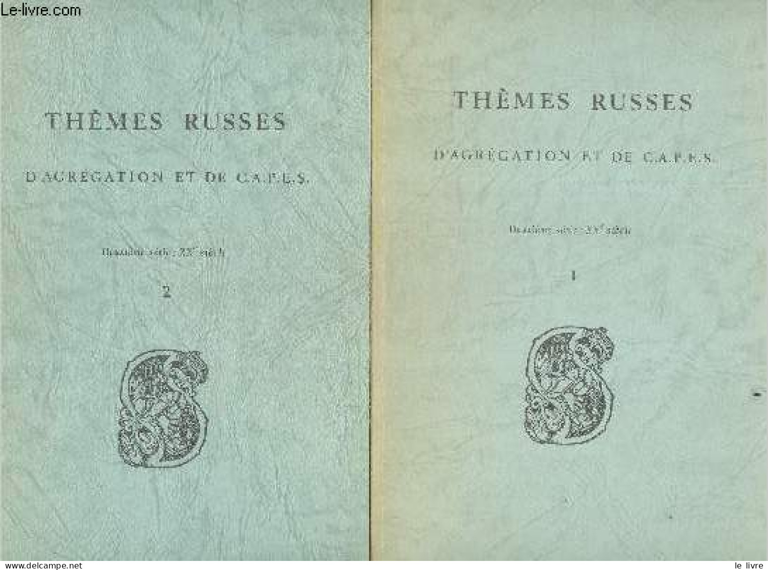Themes Russes D'agregation Et De C.A.P.E.S. - Lot De 2 Volumes : Fascicule 1 Textes Et Traductions + Fascicule 2 Explica - Culture