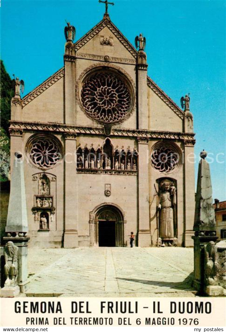 73598955 Gemona Del Friuli Il Duomo Prima Del Terremoto Del 6 Maggio 1976 Gemona - Autres & Non Classés