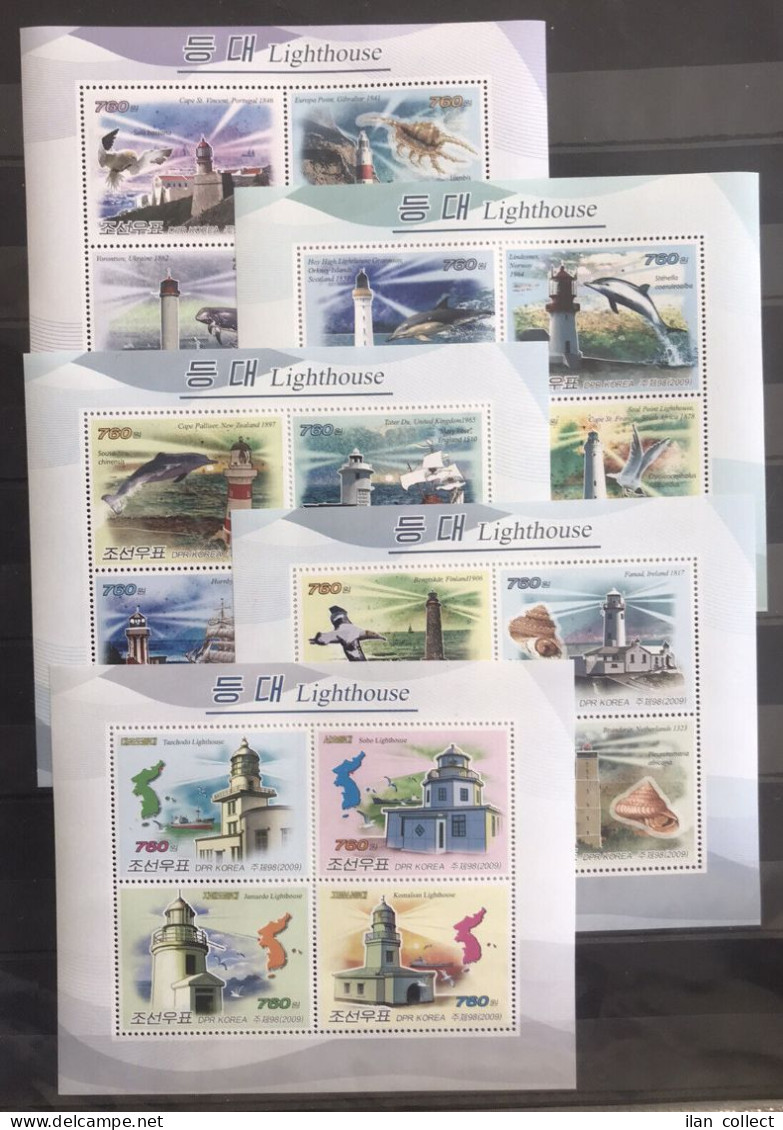 25x Lighthouses/ Shells / Dolphins /Marine Birds / Ships - High Cat Value - MNH** - 11 scans!