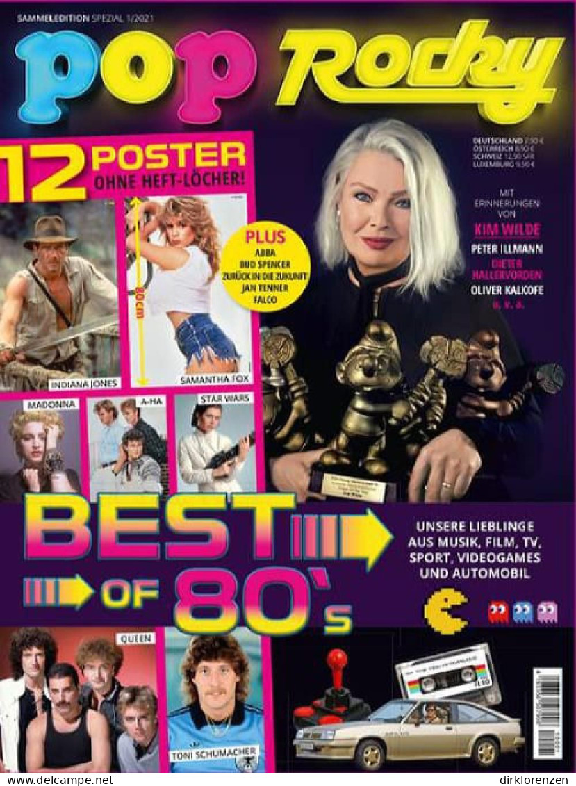 Pop Rocky Magazine Germany 2021 #1a Kim Wilde Poster Back To The Future - Ohne Zuordnung