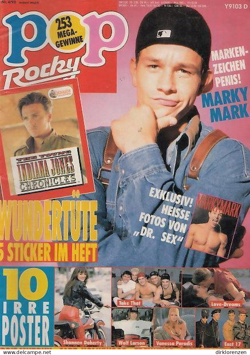 Pop Rocky Magazine Germany 1993-04 Mark Wahlberg Winona Ryder Vanessa Paradis Abba - Unclassified