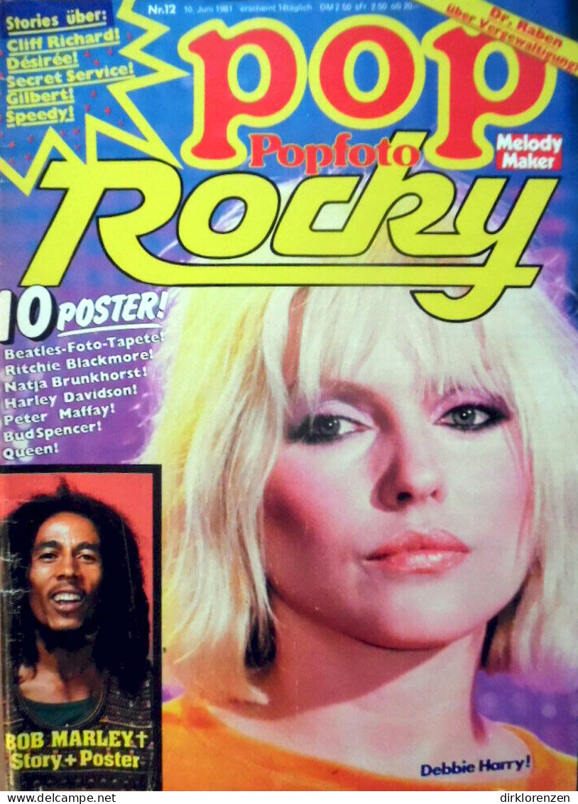 Pop Rocky Magazine Germany 1981-12 Debbie Harry Bob Marley Cliff Richard Bon Scott Gilbert - Non Classés