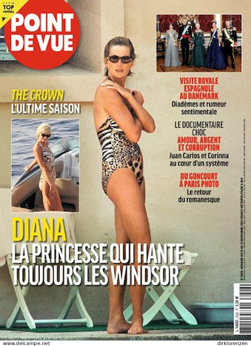Point De Vue Magazine France 2023 #3926 Diana The Crown Emma Corrin - Unclassified
