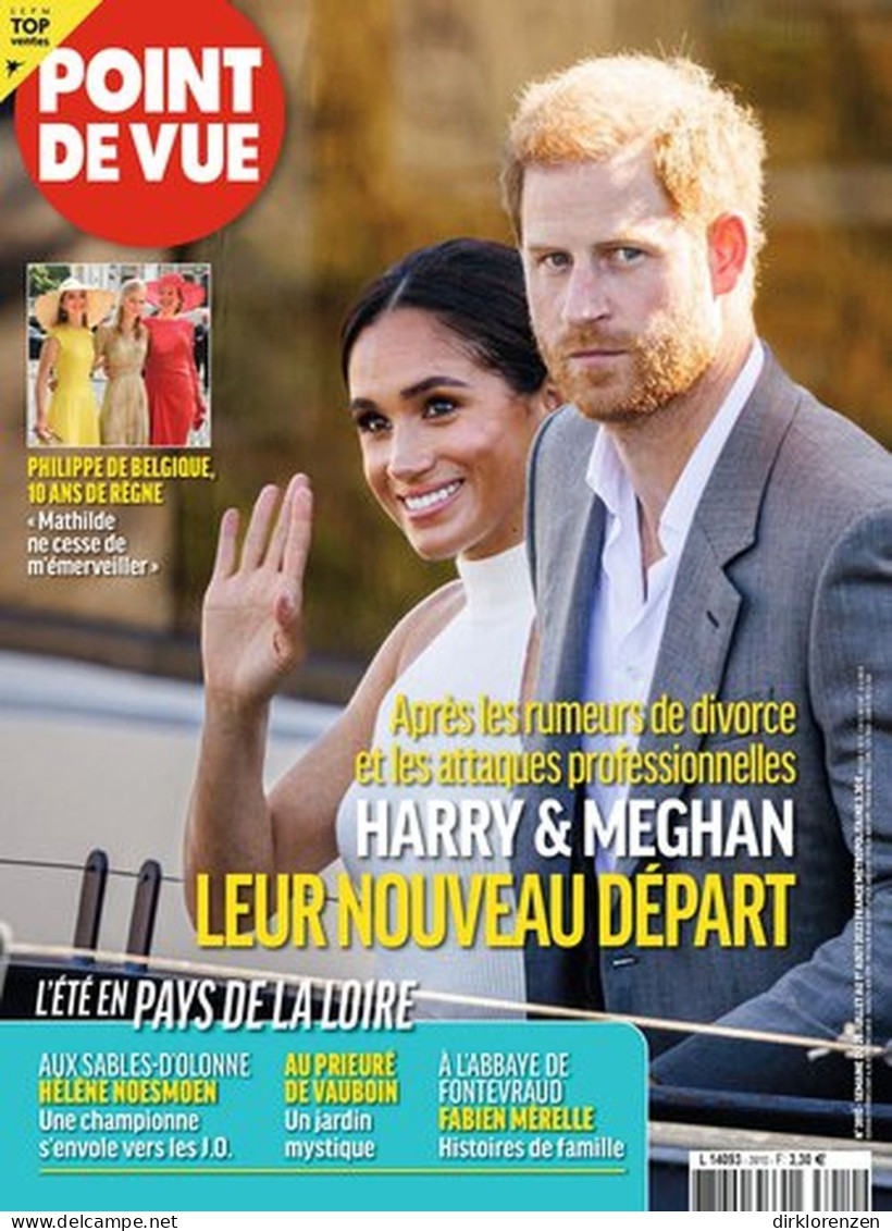 Point De Vue Magazine France 2023 #3910 Harry Meghan - Unclassified