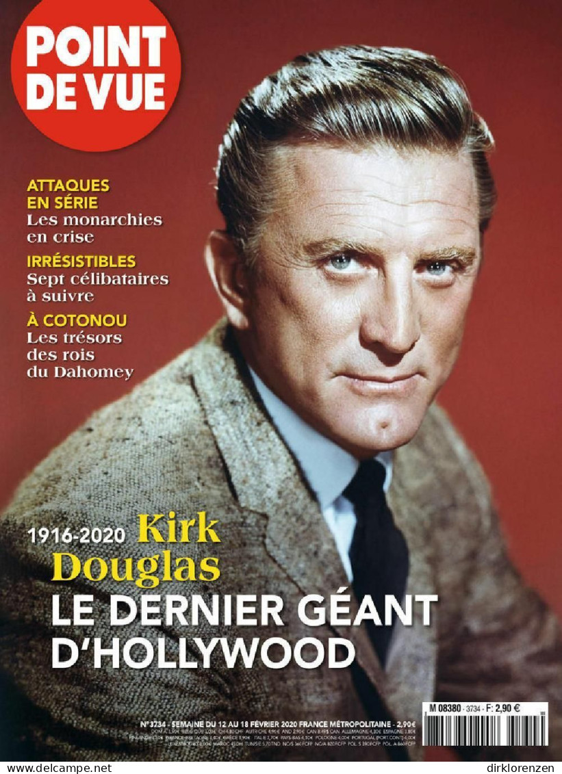 Point De Vue Magazine France 2020 #3734 Kirk Douglas - Sin Clasificación