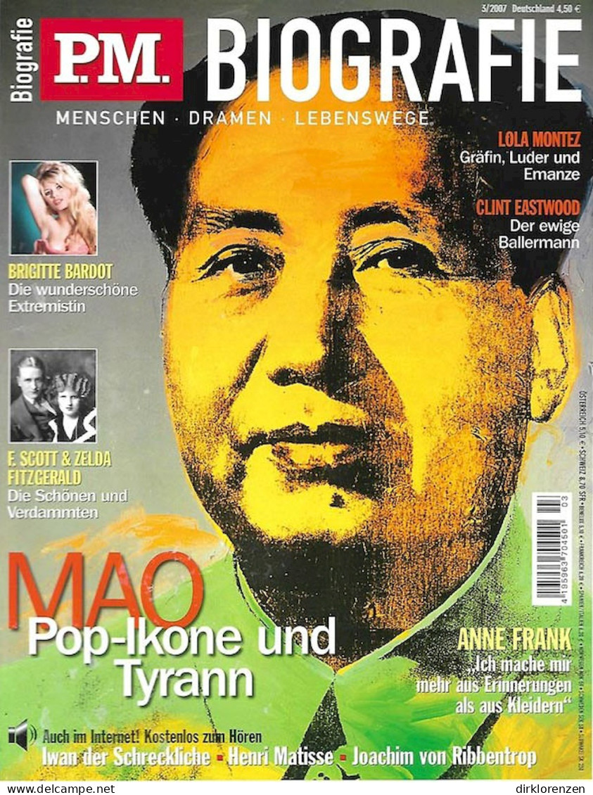 PM Biografie Magazine Germany 2007-03 Mao Zedong Brigitte Bardot - Ohne Zuordnung