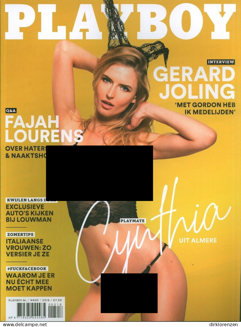 Playboy Magazine Netherlands 2018-05 Cynthia Cremer, Anthea Page - Non Classés
