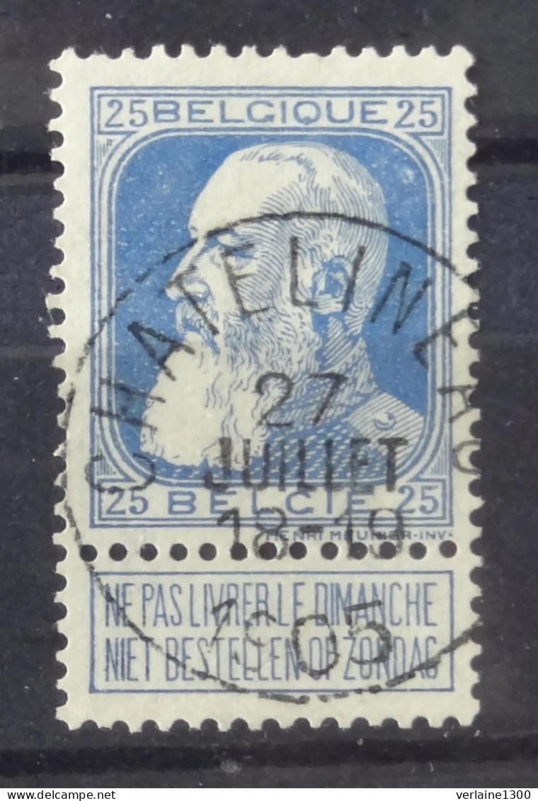 76 Avec Belle Oblitération Châtelineau - 1905 Grosse Barbe
