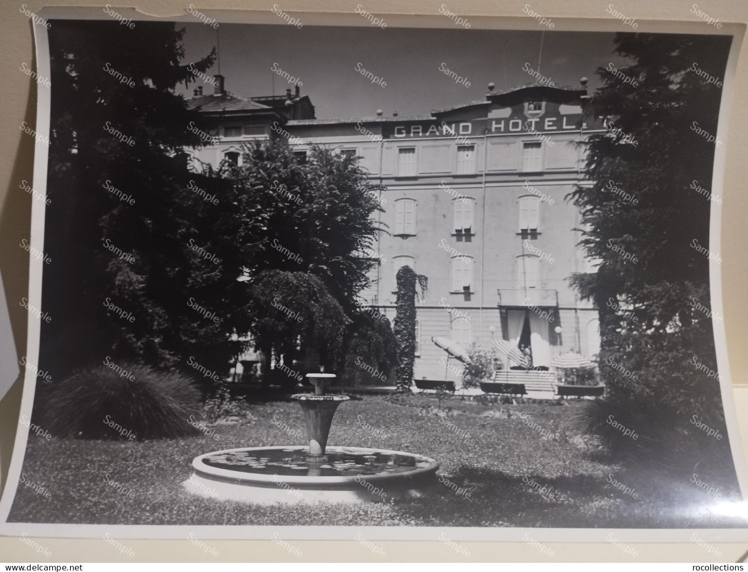 Italia Foto  CHIOLINI E TURCONI Pavia. Giardino Davanti Al Grand Hotel - Europa