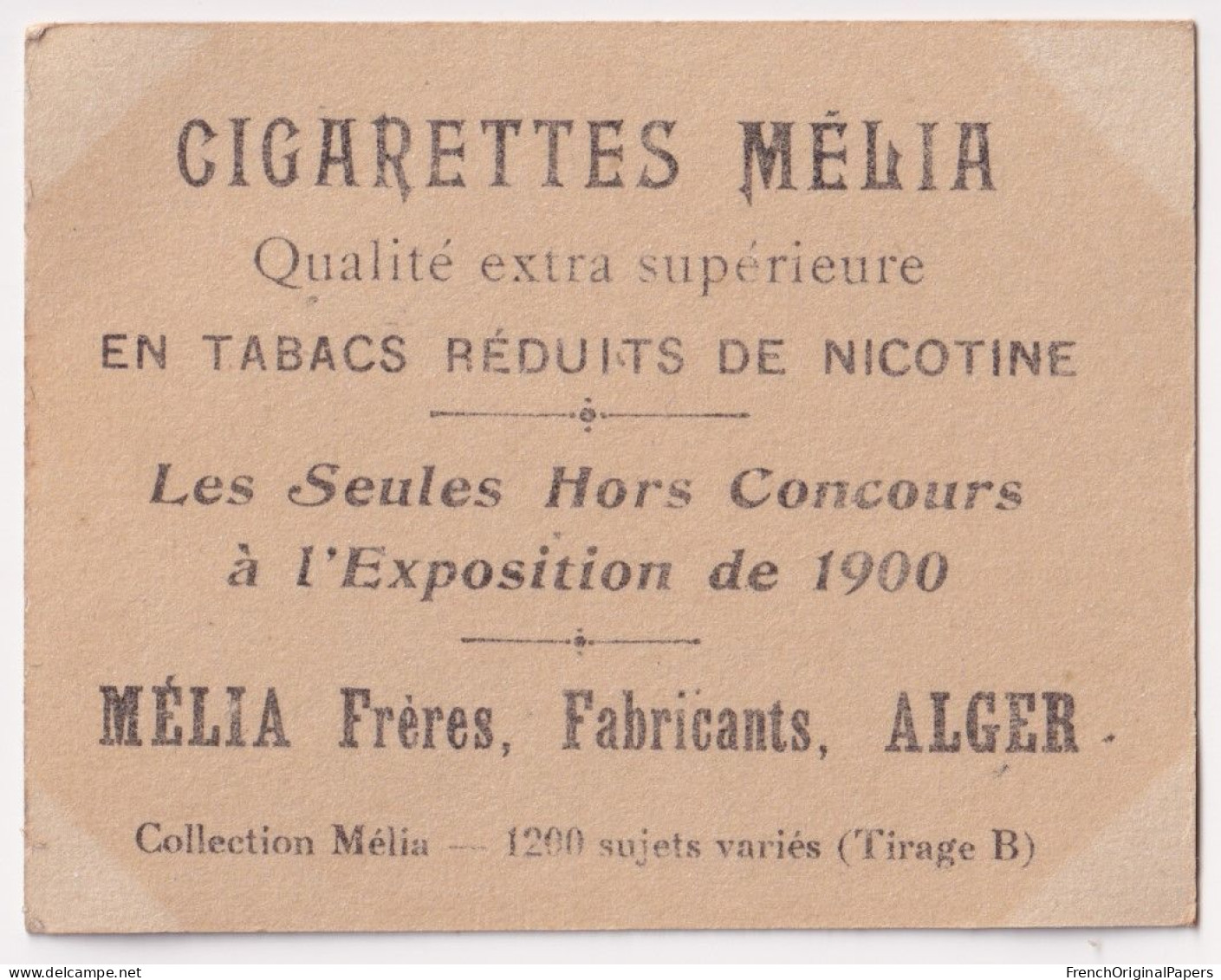 Santal - Cigarettes Mélia 1900/10 - Photo Femme Sexy Pinup Lady Pin-up Woman Nue Nude Nu Seins Nus Vintage JMC A62-8 - Melia