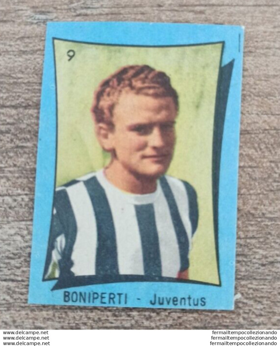 Bh Figurina Cartonata Sticker Boniperti N 9 Juventus Top Player Nannina Soccer - Andere & Zonder Classificatie