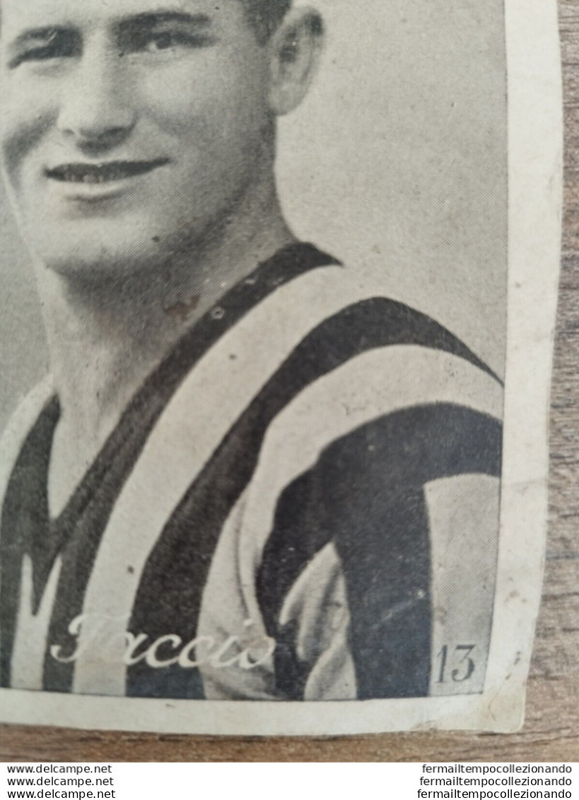Bh6rara Figurina Calcio Anteguerra Faccio Inter Ambrosiana Italia 1934 Ed.vecchi - Autres & Non Classés