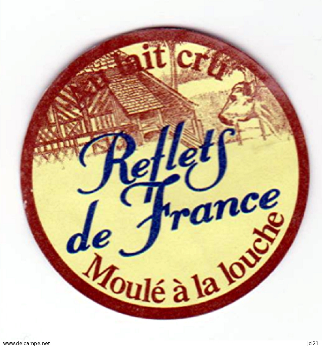 Etiquette Fromage  " REFLET DE FRANCE " (Vache, Ferme)_ef40 - Cheese