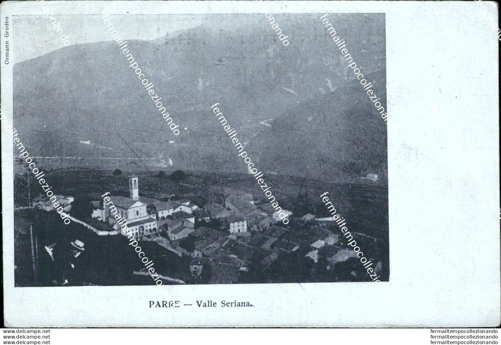 Bs374 Cartolina Parre Valle Seriana 1900 Provincia Di   Bergamo Lombardia - Bergamo