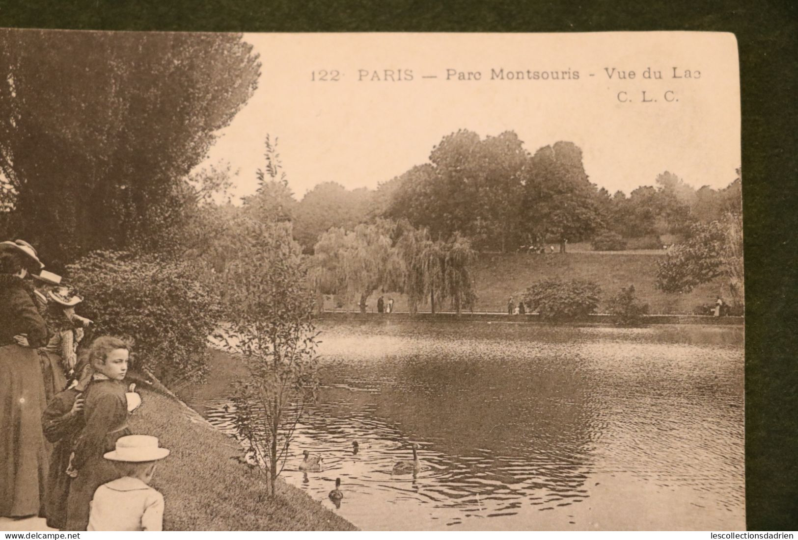 Carte Postale Ancienne - Paris -  Parc Montsouris Vue Du Lac Belle - Animée Enfants Belle époque - Parks, Gärten