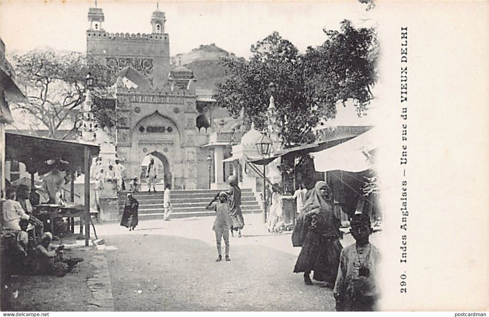 India - OLD DELHI - A Street - Publ. Messageries Maritimes 290 - Inde