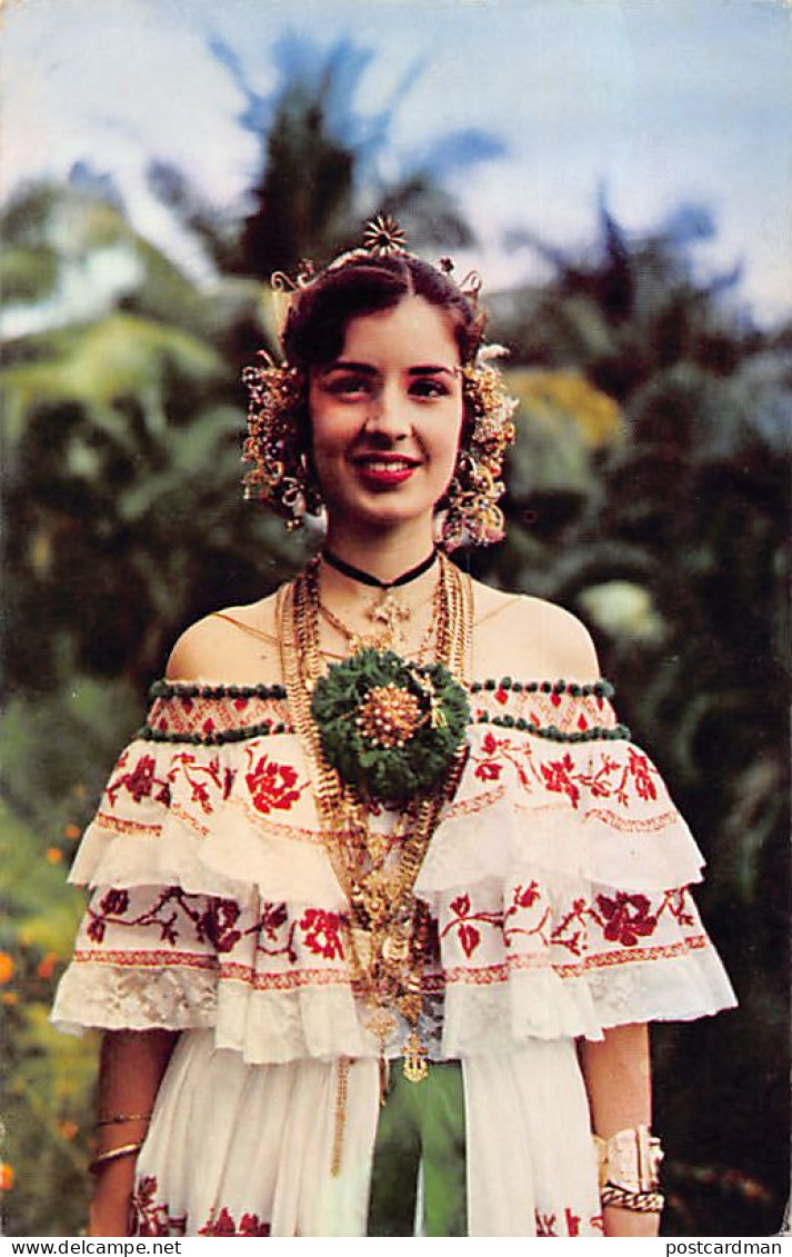 Panama - A Beautiful Young Lady Dressed In Traditional Costume - Publ. Foto Flatau 250 - Panama