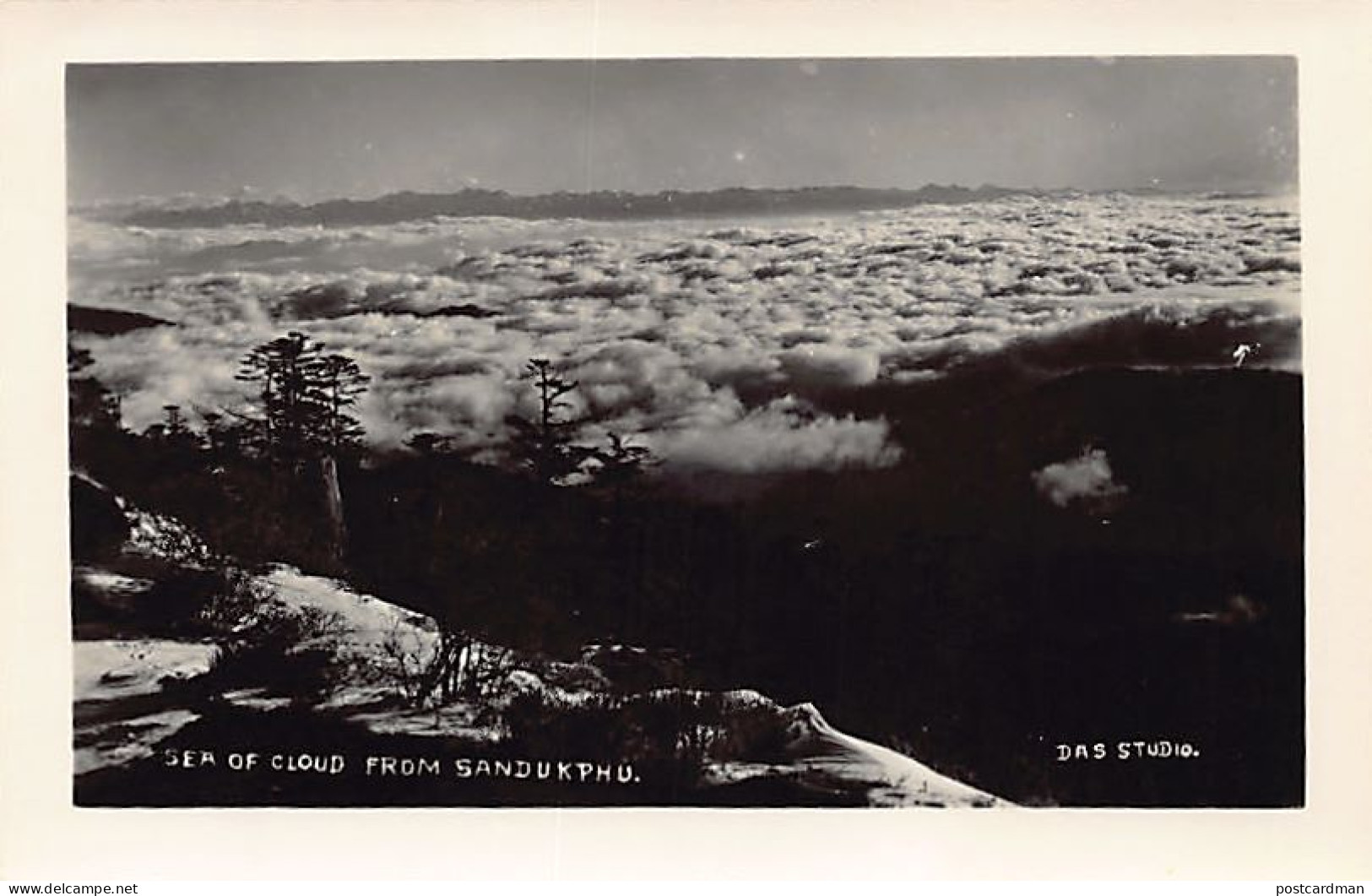 India - DARJEELING - Sea Of Cloud From Sandakphu - REAL PHOTO - Publ. Das Studio - Inde