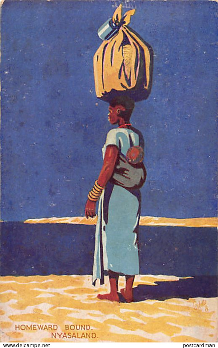 Malawi - Homeward Bound, From The Original Painting By Mrs. C.C. Metcalfe - Publ. Raphael Tuck & Sons - Malawi