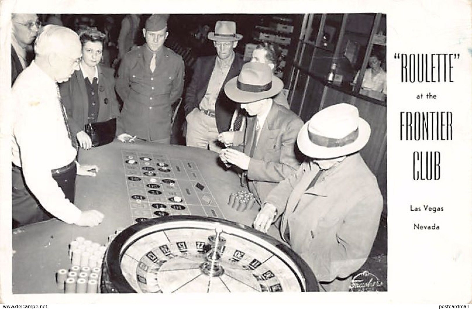 LAS VEGAS (NV) Roulette At The Frontier Club Casino - REAL PHOTO - Las Vegas