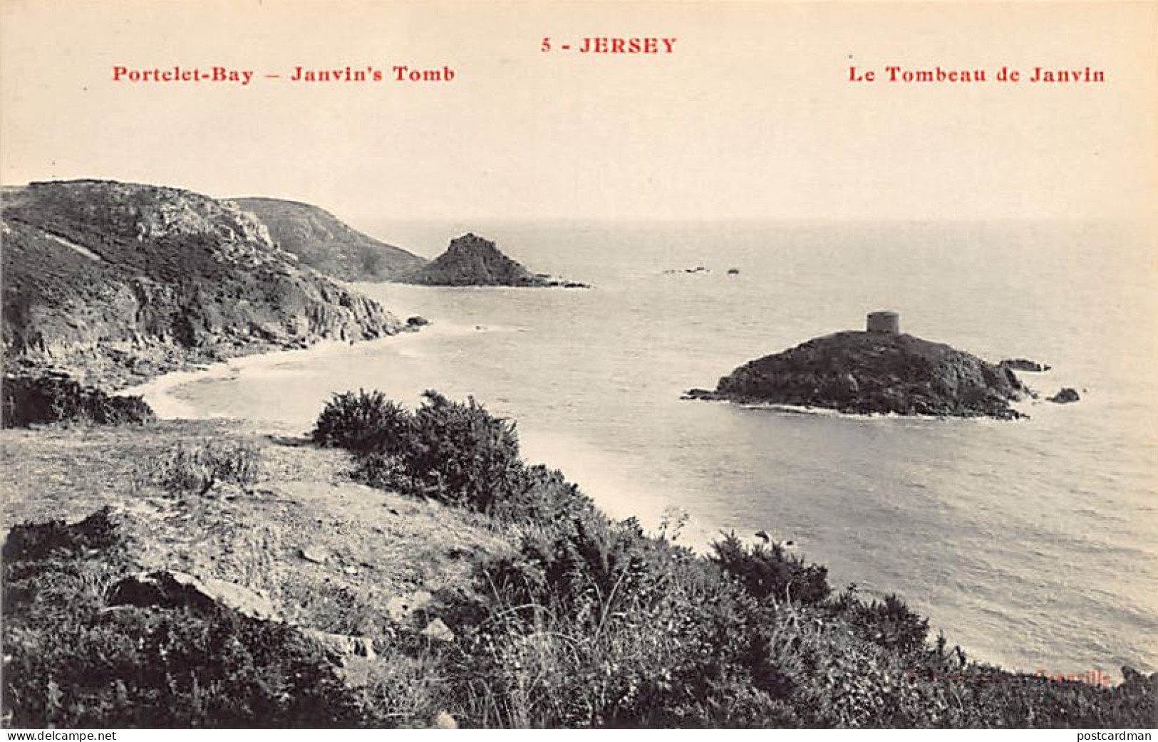 JERSEY - Portelet Bay - Janvin's Tomb - Publ. J. Puel 5 - Sonstige & Ohne Zuordnung